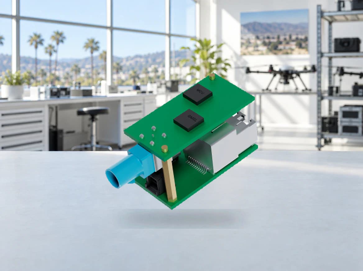Stacked sensor-interface circuit boards in a robotics lab