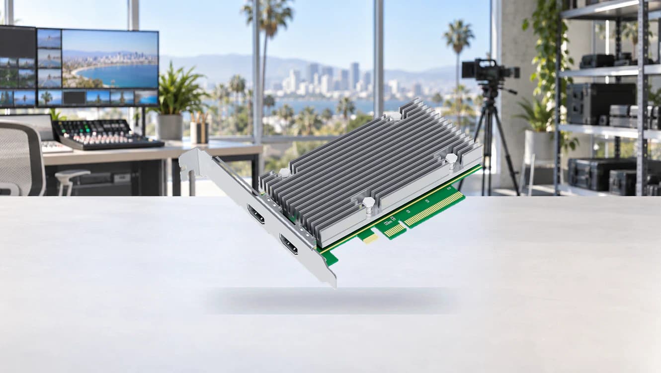 4K60 encoding with AI-generated stream metadata.